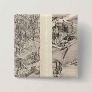 St. Louis, Missouri 2 15 Cm Square Badge