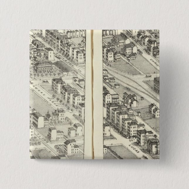 St. Louis, Missouri 3 15 Cm Square Badge (Front)