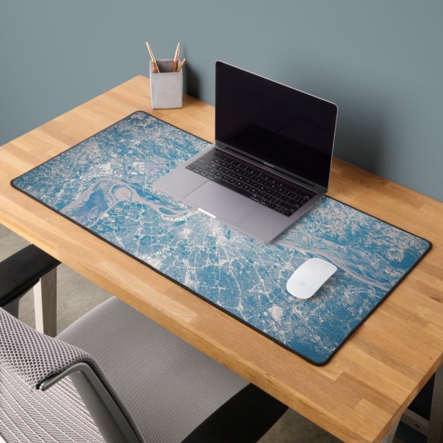 St. Louis, Missouri Along The Mississippi River. Desk Mat (Office 2)