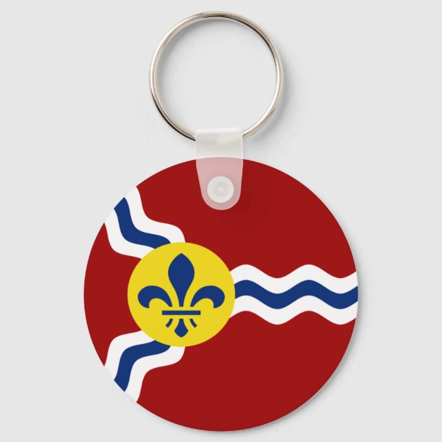 St. Louis (Missouri) City flag Keychain (Front)