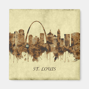 St. Louis Missouri Cityscape Magnet