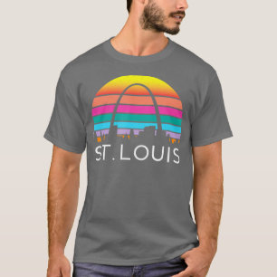 St Louis Missouri Gateway Arch Retro Mississippi R T-Shirt