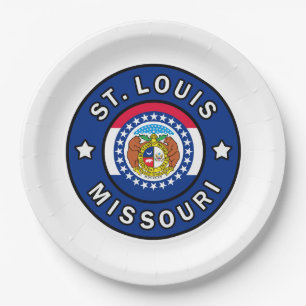 St. Louis Missouri Paper Plate