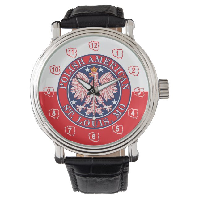 St. Louis Missouri Polish Eagle Watch (Front)