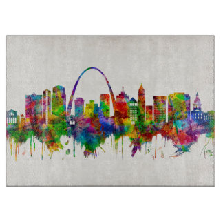 St. Louis Missouri Skyline Cutting Board
