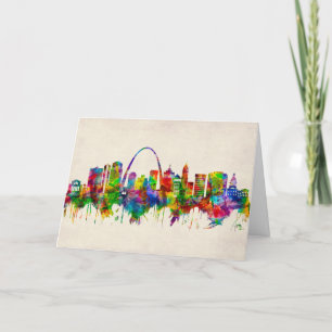 St. Louis Missouri Skyline Holiday Card