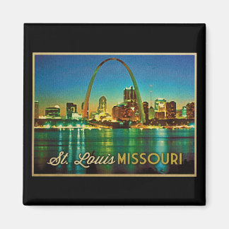 St. Louis Missouri Skyline Magnet