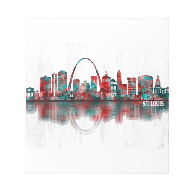 St. Louis Missouri Skyline Notepad (Front)