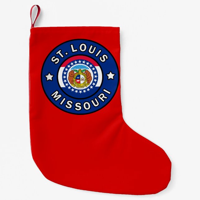 St. Louis Missouri Small Christmas Stocking (Front)