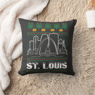 St. Louis Missouri Ugly Christmas Cushion