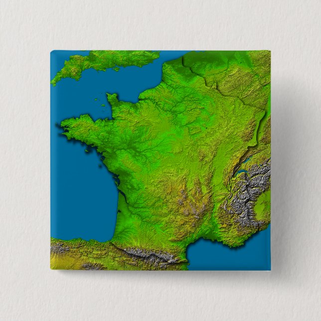 St Louis, Missouri, USA 15 Cm Square Badge (Front)