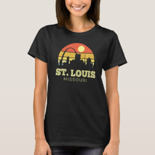 St Louis Missouri Vintage Sunset City Retro Style T-Shirt