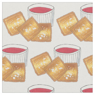 St. Louis MO Missouri Toasted Fried Ravioli Food Fabric