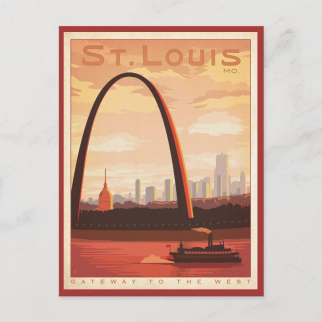 St Louis, MO Postcard (Front)