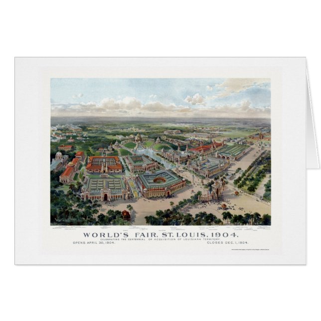 St. Louis, MO World's Fair Panoramic Map - 1904 (Front Horizontal)