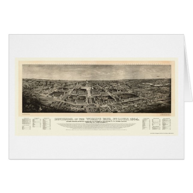 St. Louis, MO World's Fair Panoramic Map - 1904a (Front Horizontal)