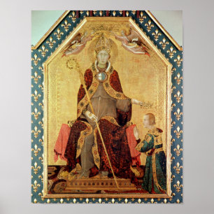 St. Louis of Toulouse  crowning his brother Poster