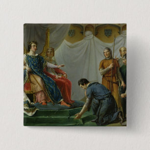 St. Louis  Pardonning Mauclerc 15 Cm Square Badge