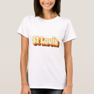 St Louis Retro Vintage Text T-Shirt