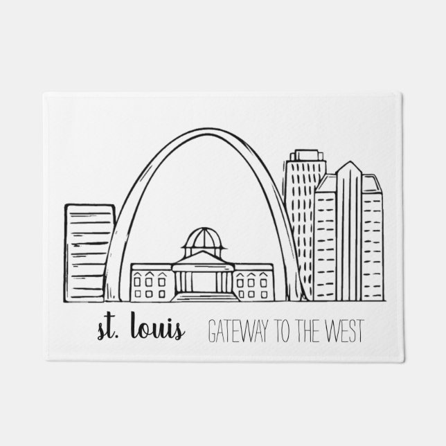 St. Louis Skyline Doormat (Front)
