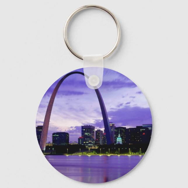 St. Louis Skyline Key Ring (Front)