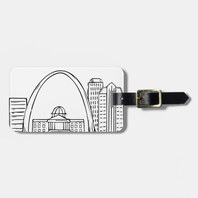 St. Louis Skyline Luggage Tag (Front Horizontal)
