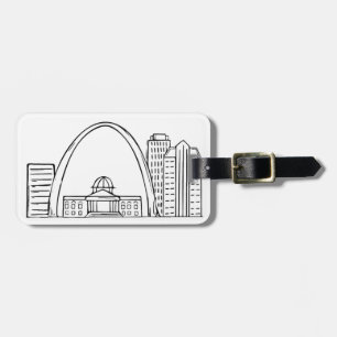 St Louis Skyline Luggage Tag