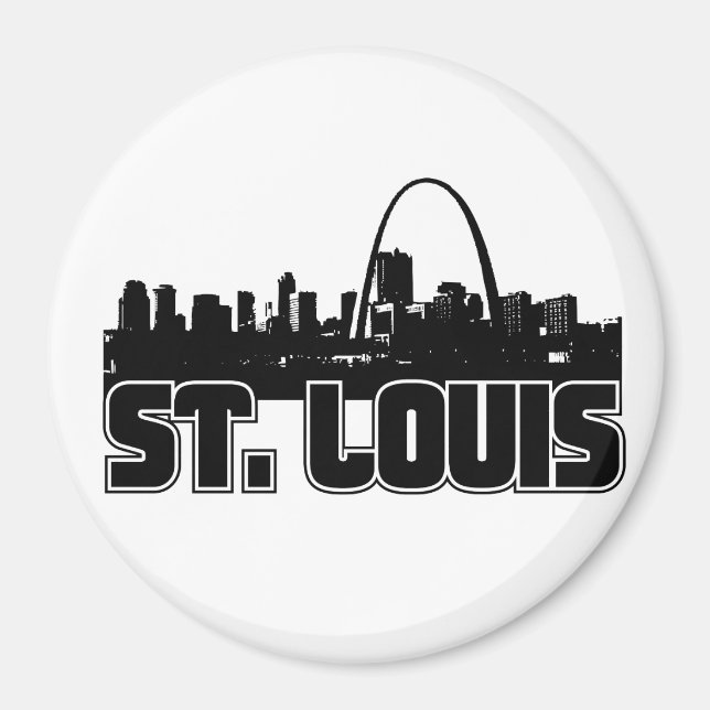 St Louis Skyline Magnet (Front)