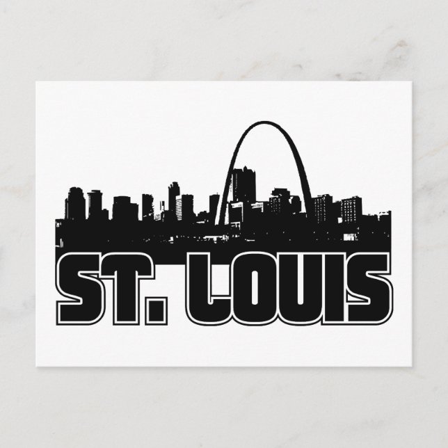 St Louis Skyline Postcard (Front)