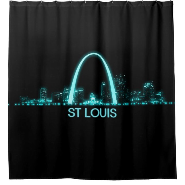 St Louis Skyline Shower Curtain (Front)
