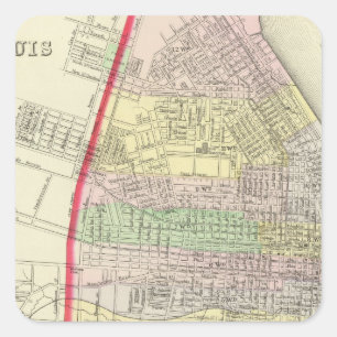 St Louis Square Sticker