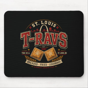 St Louis T-Ravs Toasted Ravioli Funny Italian Food Mouse Pad