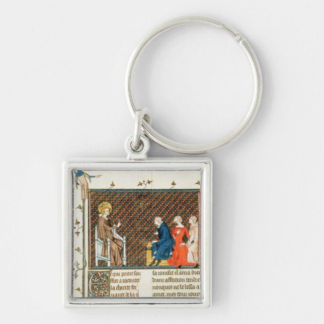 St. Louis teaching his children Key Ring (Front)