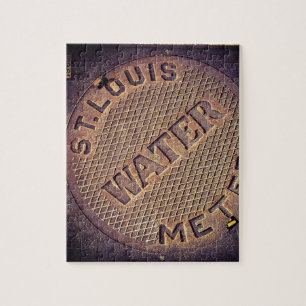 St. Louis Water Utility Cover - 8x10 - 110 pcs. Jigsaw Puzzle