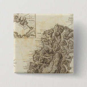 St Lucia 15 Cm Square Badge