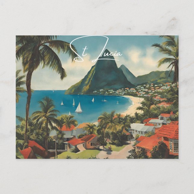 St Lucia (4) Postcard (Front)