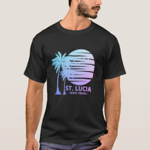 St. Lucia Beach West Indies Pride Souvenir Vintage T-Shirt