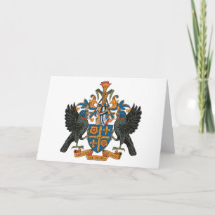 St. Lucia Coat of Arms Greeting Card
