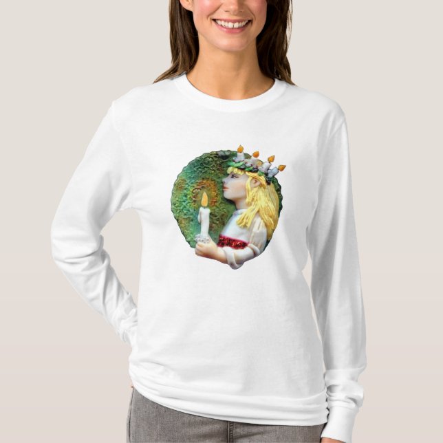 St. Lucia Day Round Long Sleeve T-Shirt JL Biel (Front)