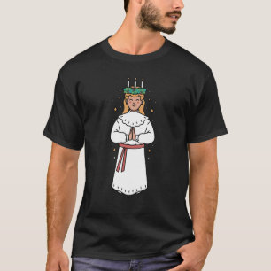 St Lucia Day Sweden Kids Catholic Saint Lucy Santa T-Shirt