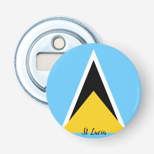 St Lucia Flag   Bottle Opener