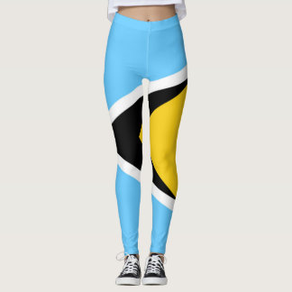 St.Lucia flag legging