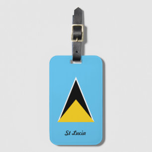 St Lucia  Flag  Luggage Tag