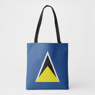 St. Lucia Flag Tote Bag