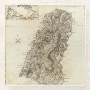 St Lucia Glass Coaster