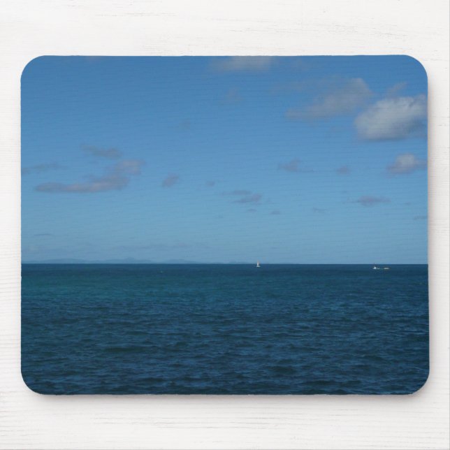 St. Lucia Horizon Blue Ocean Mouse Pad (Front)