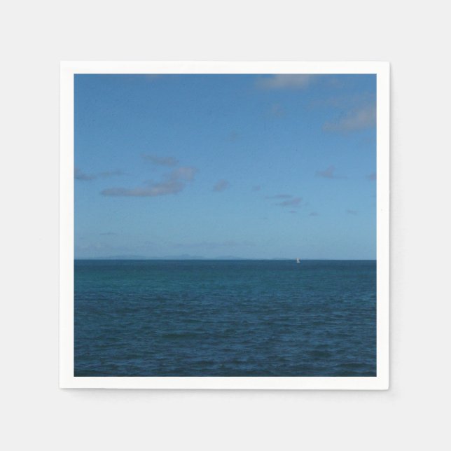St. Lucia Horizon Blue Ocean Napkin (Front)