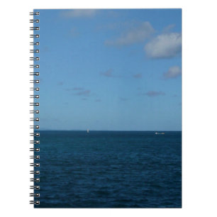 St. Lucia Horizon Blue Ocean Notebook