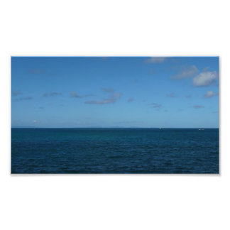 St. Lucia Horizon Blue Ocean Photo Print