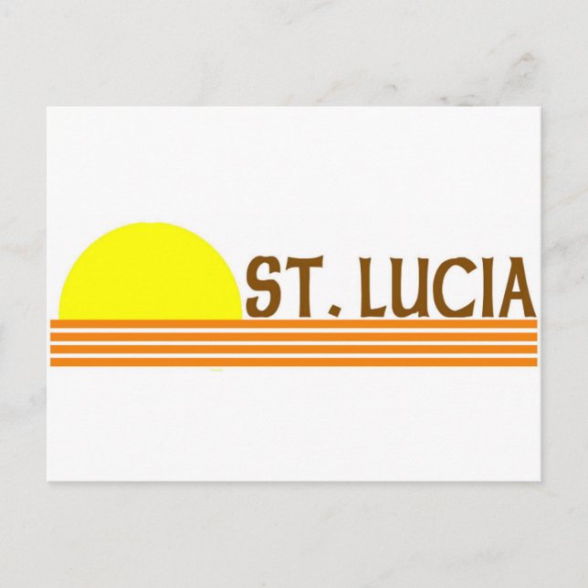 St. Lucia Postcard (Front)